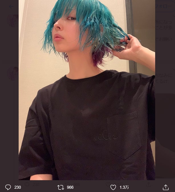 最上もが、セルフカラーで青＆紫髪にアップデート「ニ次元感増した」