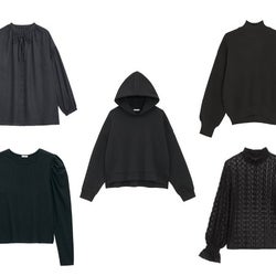 GUの万能「黒トップス」が秋冬コーデでめちゃめちゃ使える!