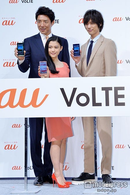 (左から)松岡修造、杉咲花、福士蒼汰