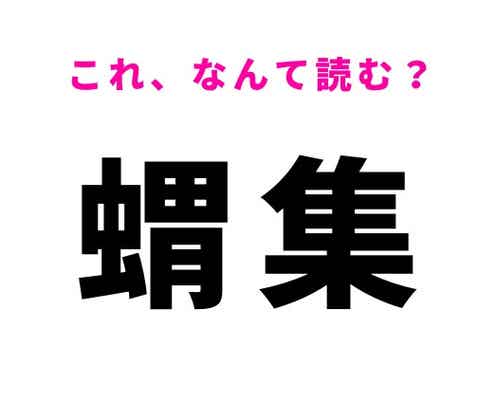 【蝟集】はなんて読む?1か所に集まることを表す漢字!