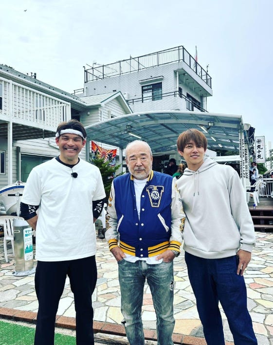 照英、北方謙三氏、杉浦太陽/杉浦太陽オフィシャルブログより