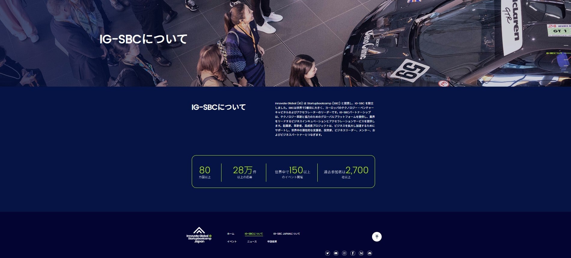 「IG-SBC INNOVATION FOR THE FUTURE2024」（提供写真）