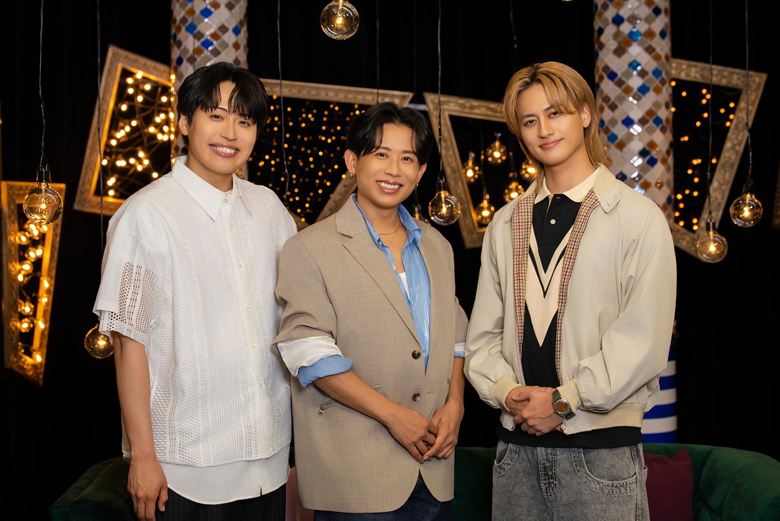 池田直人、小田切ヒロ、小島健「エイジレスボーイズ」（C）AbemaTV, Inc.