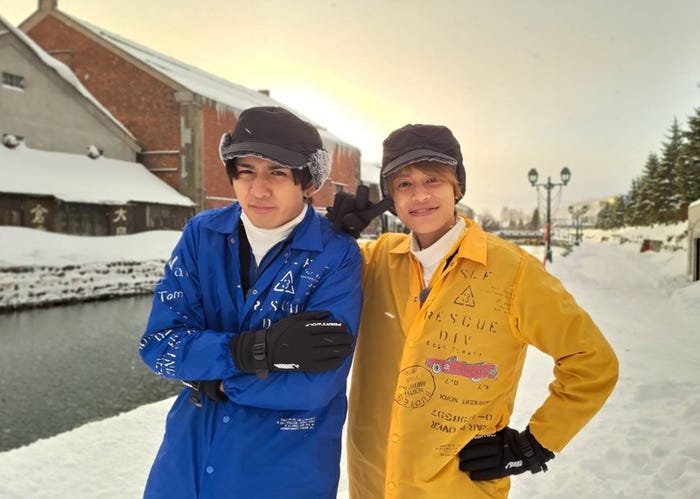 (左から)藤井流星、中間淳太(C)カンテレ