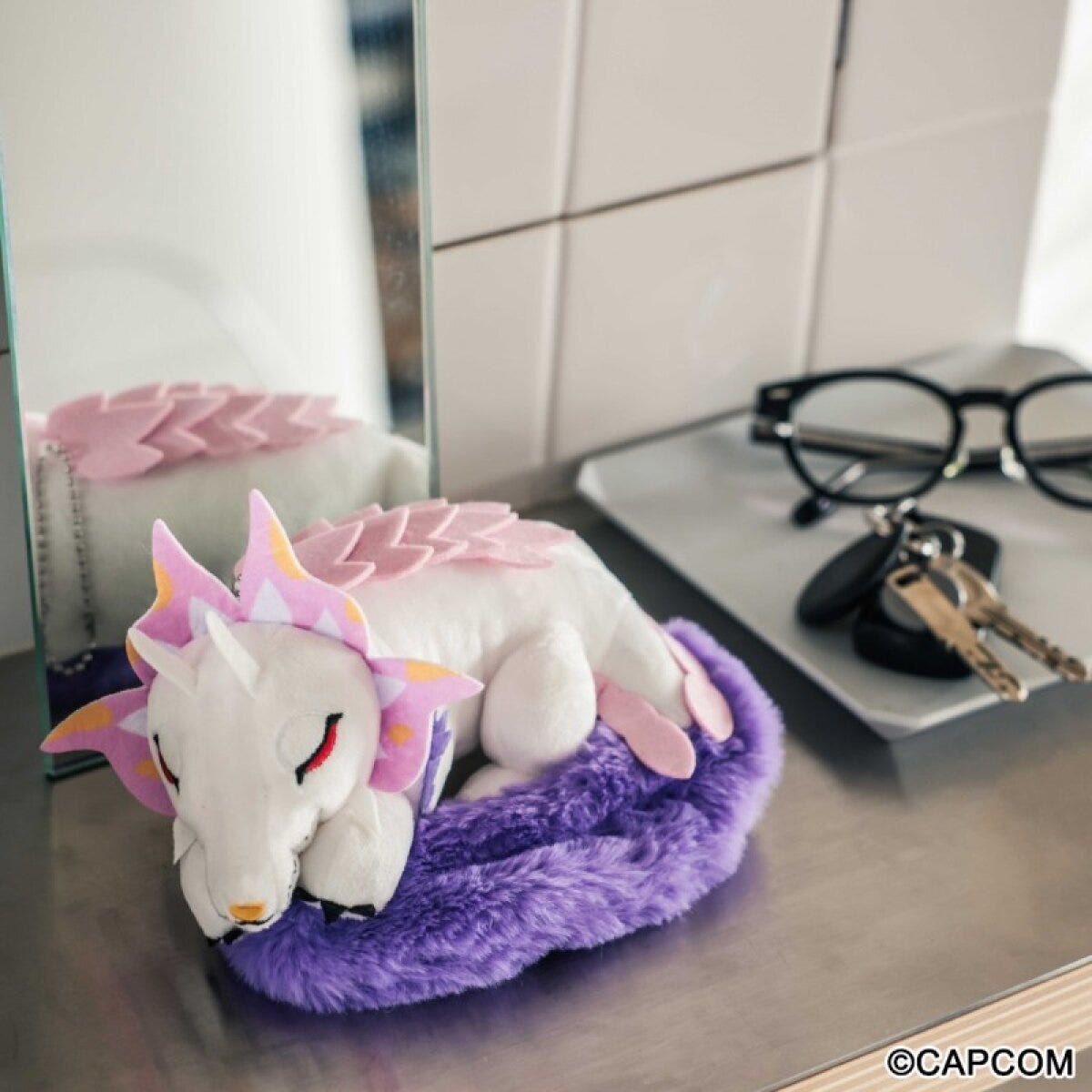 モンスターハンターのタマミツネが眠る姿のぬいぐるみチャーム