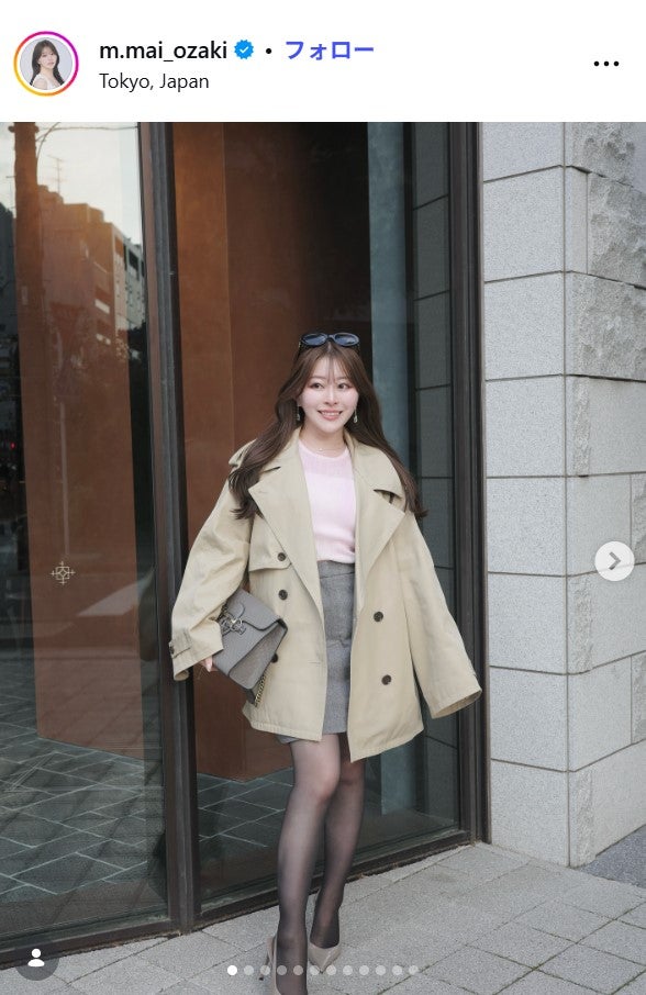 尾崎真衣Instagramより