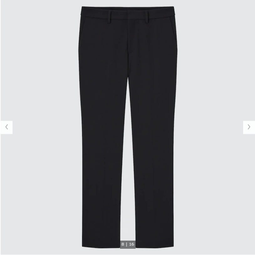 ユニクロ　uniqlo　レディース　アイテム　おすすめ　オススメ　トレンド　人気　コスパ　使える　おしゃれ　お洒落　オシャレ　2022　夏　セール　値下げ　お得　パンツ　ボトムス　ボトム　美脚　脚長　脚長効果　細見え　痩せ見え　スマートスリムストレートパンツ　イージーケア　ドライ機能