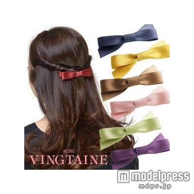 サテンリボンバレッタ「神戸ヴァンテーヌ」864円（税込）