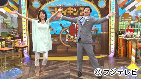 （左から）フジテレビアナウンサー加藤綾子アナ、伊藤利尋アナ