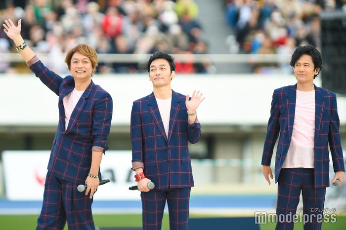 香取慎吾、草なぎ剛、稲垣吾郎/写真は「パラ駅伝 in TOKYO 2019」にて (C)モデルプレス