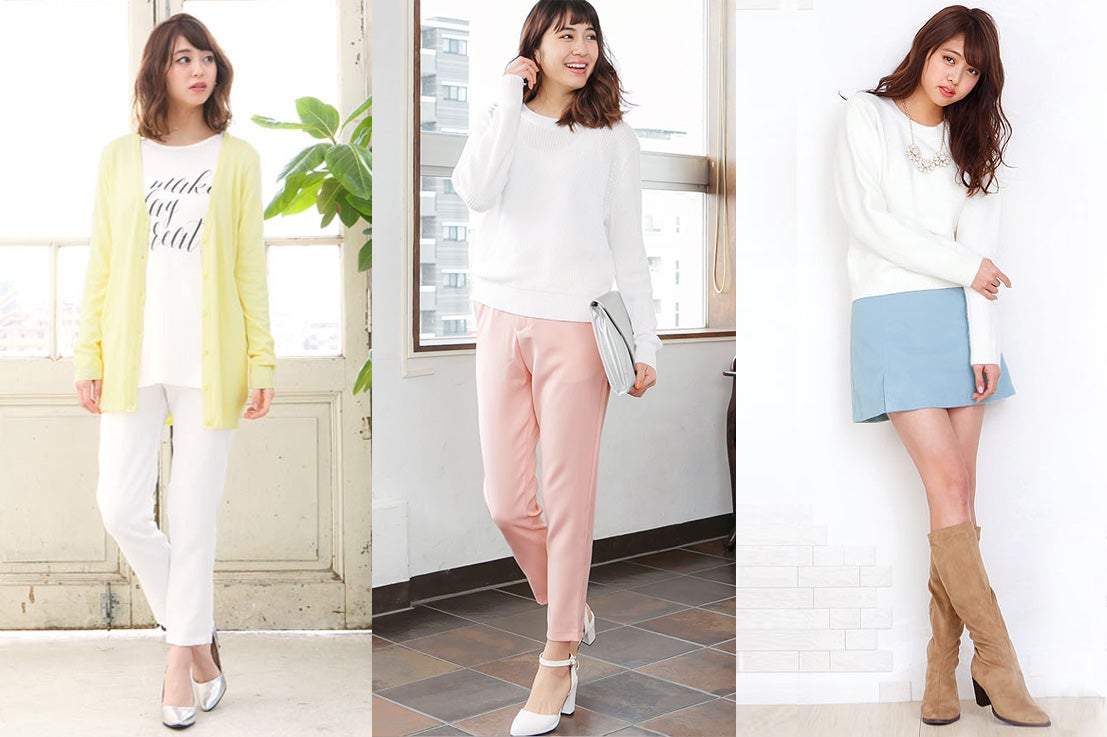 パステルカラーでつくる春のトレンド先どり大人コーデ