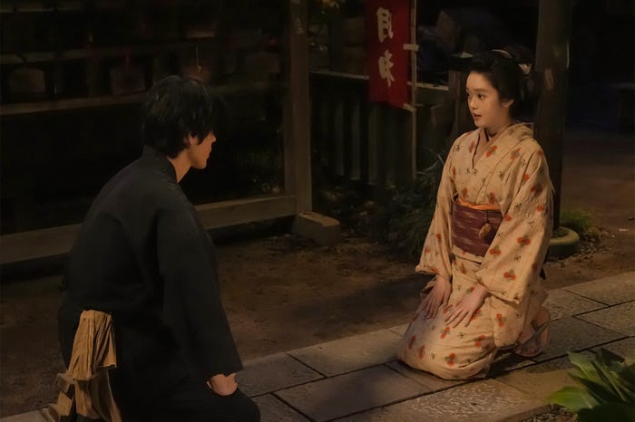 寛一郎、高石あかり「ばけばけ」第18話(C)NHK