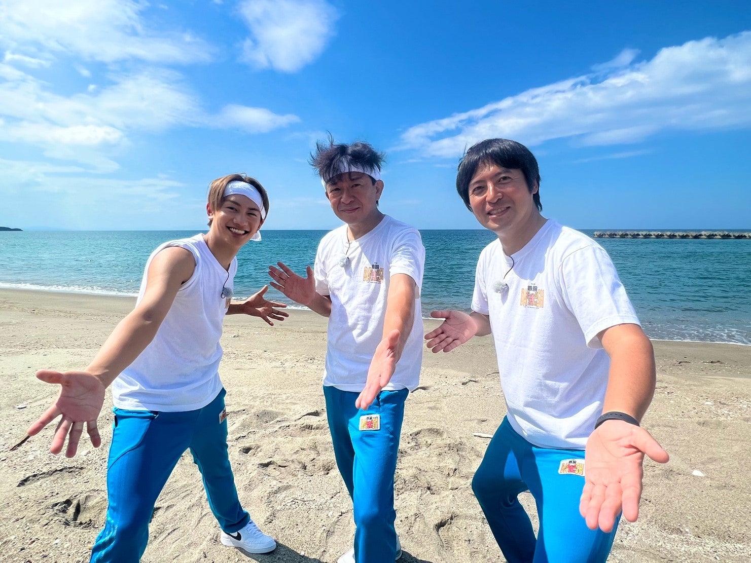 藤原丈一郎、城島茂、桝太一（C）日本テレビ