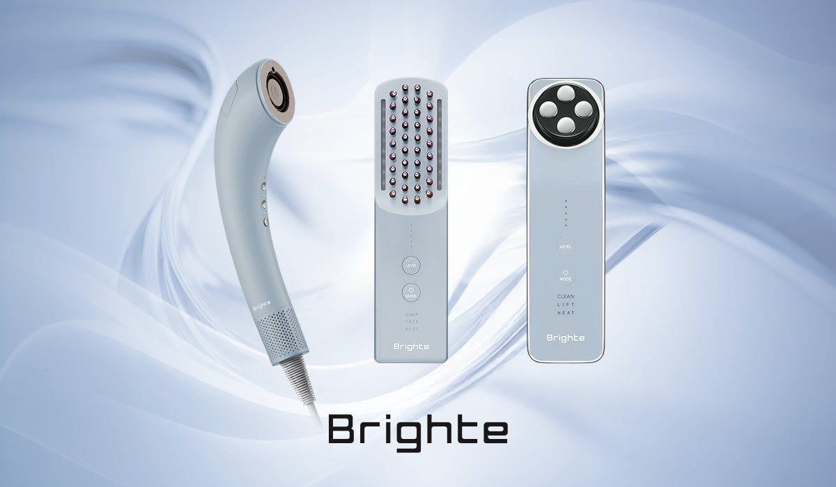 爽やかなアイスブルーが春夏を彩る。Brighte「人気美顔器＆次世代型ドライヤー」に新カラー登場