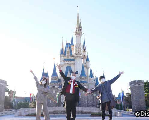 白石麻衣「最高だよっ」風間俊介らとディズニーロケではしゃぐ ドレス姿も披露