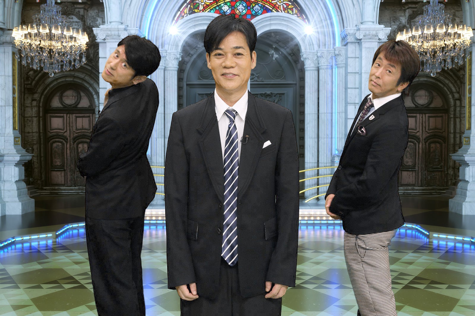 原田泰造、名倉潤、堀内健（C）フジテレビ