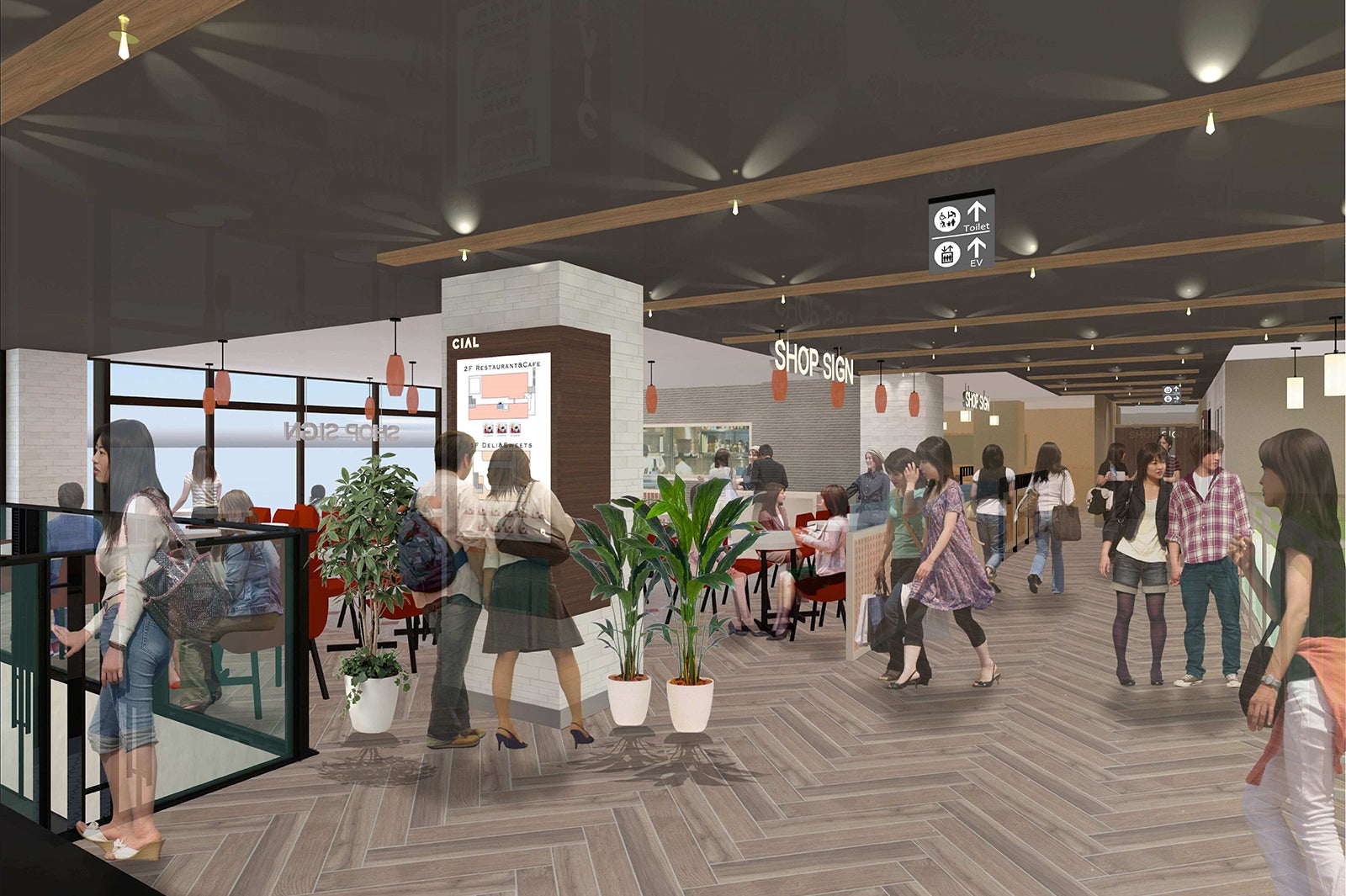 1階改札付近イメージ／画像提供：CIAL鎌倉