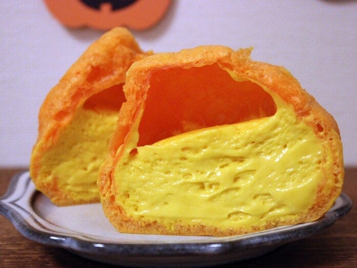 ほのかなシナモンの風味とミルク感が、かぼちゃの青臭い風味をマスキング