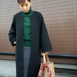 ダークな冬コーデにカラーを投入♪ 2017年は「グリーン」に注目!