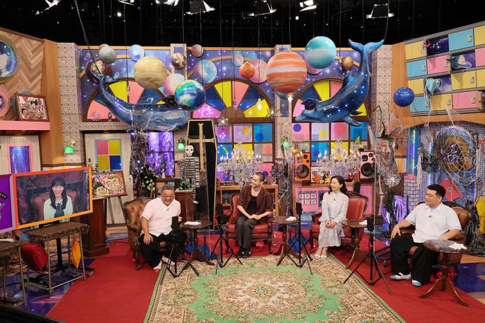 (左から)芦田愛菜、伊達みきお、菅田将暉、原田美枝子、富澤たけし(C)テレビ朝日