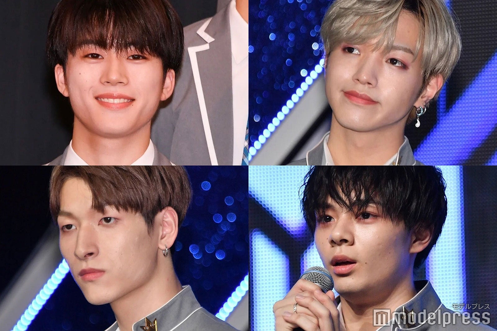 （左上から）木全翔也、大平祥生（左下から）金城碧海、鶴房汐恩（C）モデルプレス