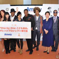 「オレンジリボンツリー・プロジェクト寄付贈呈式」登壇者