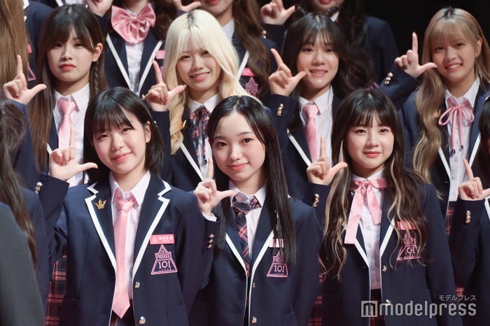 『PRODUCE 101 JAPAN THE GIRLS』概要発表記者会見、練習生お披露目の様子(C)モデルプレス