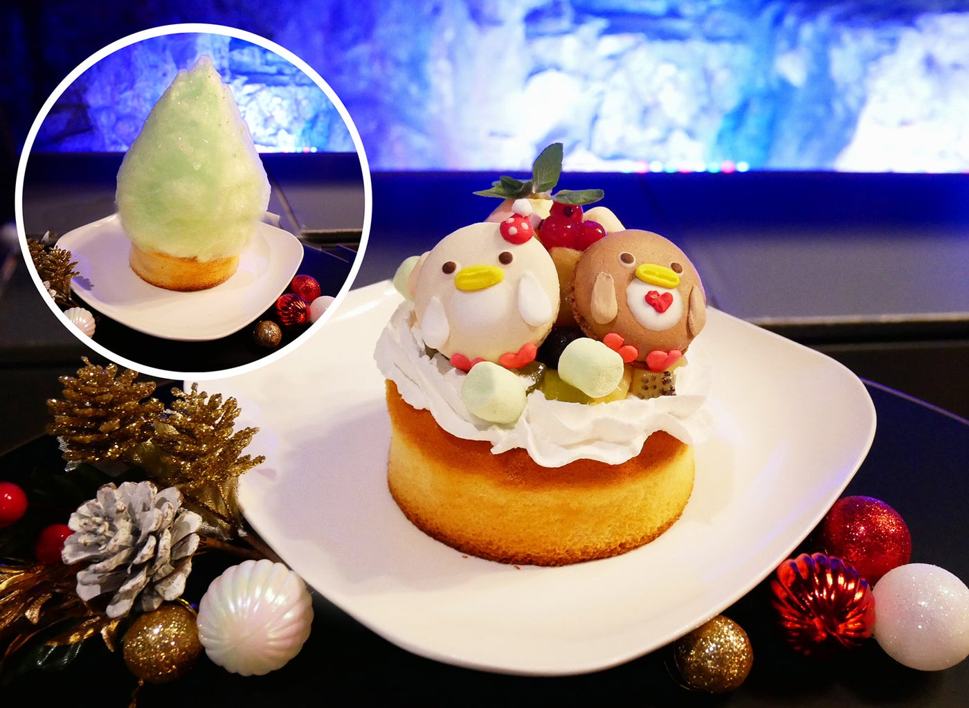 「ふわふわクリスマスツリーパンケーキ」／画像提供：すみだ水族館
