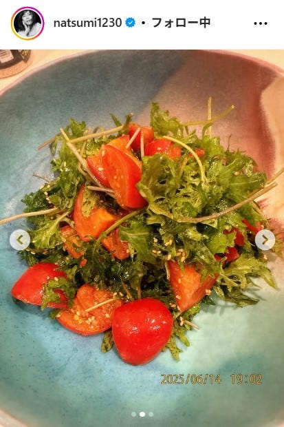 小川菜摘Instagramより