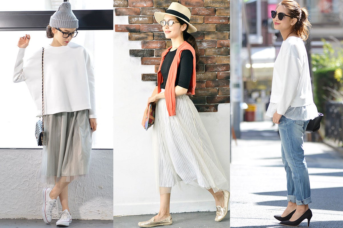 春にピッタリ！ふんわりチュールアイテムで作るトレンドコーデ