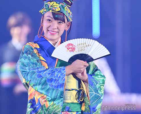 フワちゃん、“露出ほぼゼロ”着物姿でイメージ一新<TGC2020A/W ONLINE>
