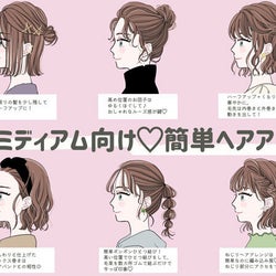 ボブ ミディアムヘアさん集合 簡単にできるおしゃれヘアアレンジ モデルプレス