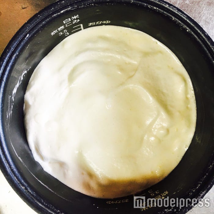 炊飯器にセット/画像提供:柏原歩