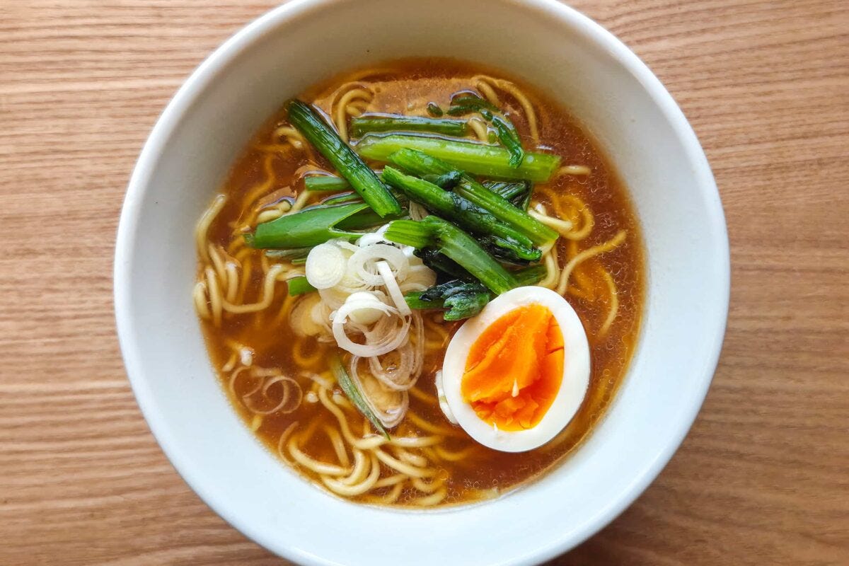 無印良品・生麺を熟成乾燥させたラーメン