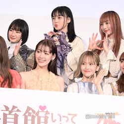 （前列左から）松村沙友理、中村里帆、MOMO、KANO（後列左から）和田美羽、SOYO、GUMI（C）モデルプレス（C）モデルプレス