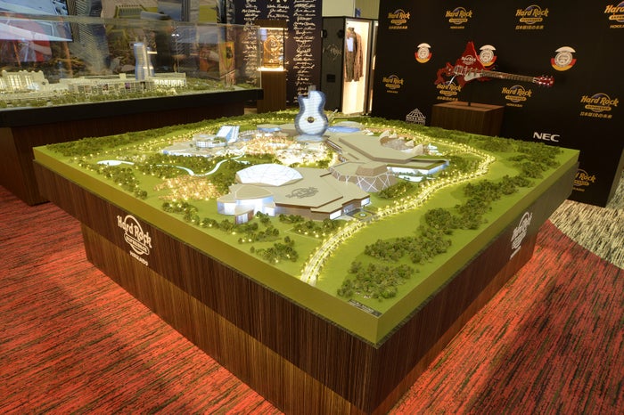 ハードロック・ジャパンの苫小牧におけるIR構想模型/画像提供:ハードロック・インターナショナル