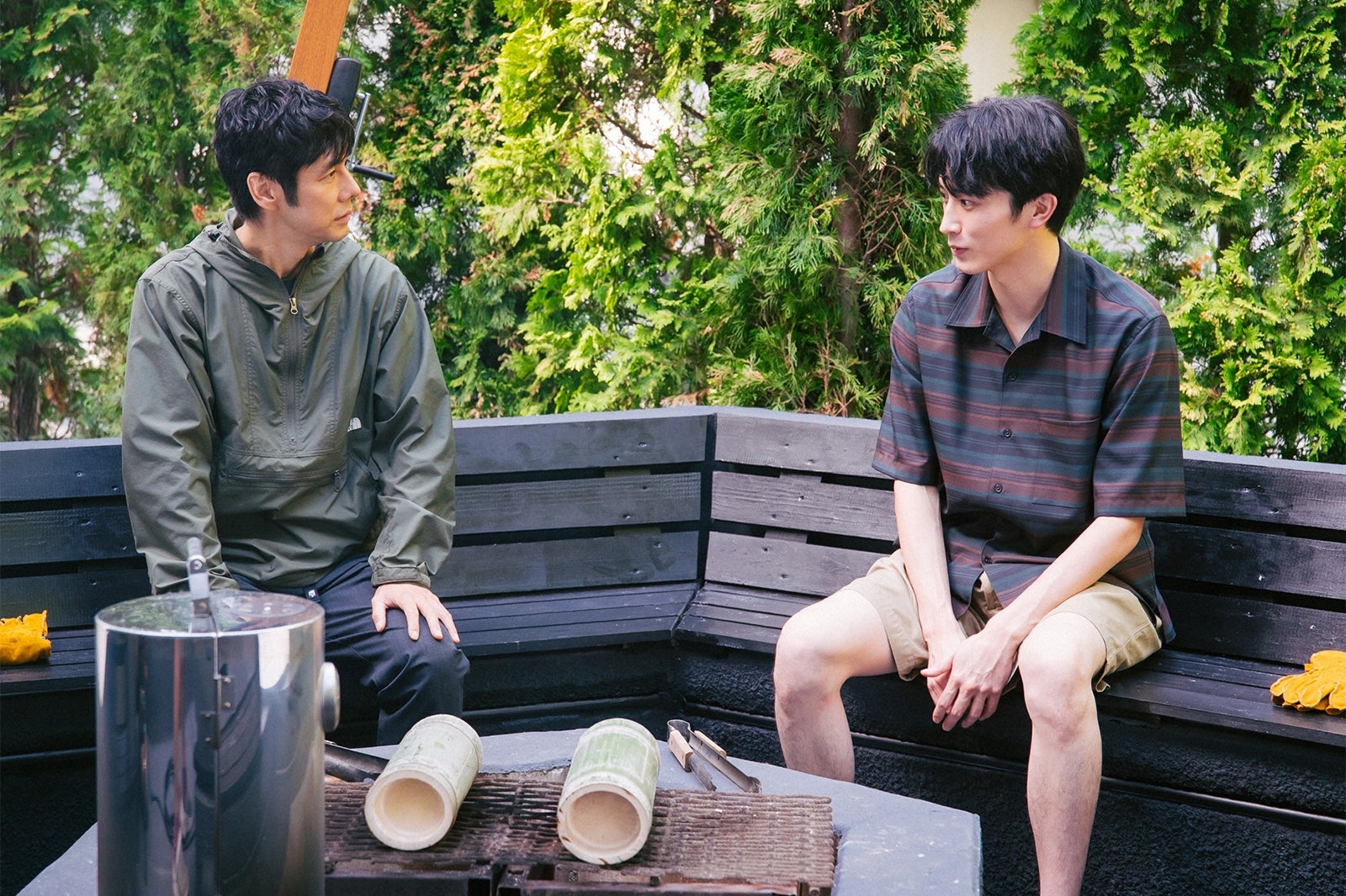 西島秀俊、杉野遥亮／「ユニコーンに乗って」第7話より（C）TBS