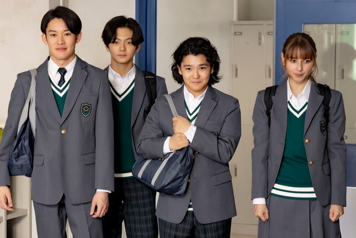 山時聡真、齋藤潤、高村佳偉人、嵐莉菜「ちはやふる−めぐり−」第5話(C)日本テレビ