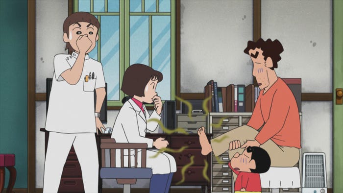 「クレヨンしんちゃん」/「にじいろカルテだゾ」場面写真 (C)臼井儀人/双葉社・シンエイ・テレビ朝日・ADK