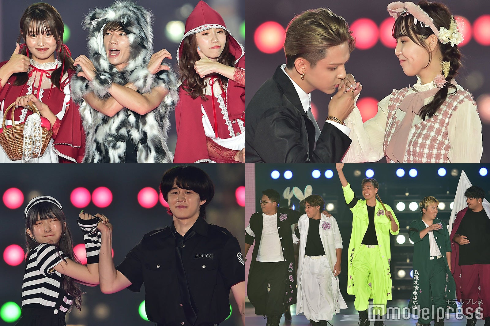 （左上から時計回りに）ばんばんざい、ゆりいちちゃんねる、ESPOIR TRIBE-エスポワール・トライブ-、まあたそ＆かの／カノックスター（C）モデルプレス