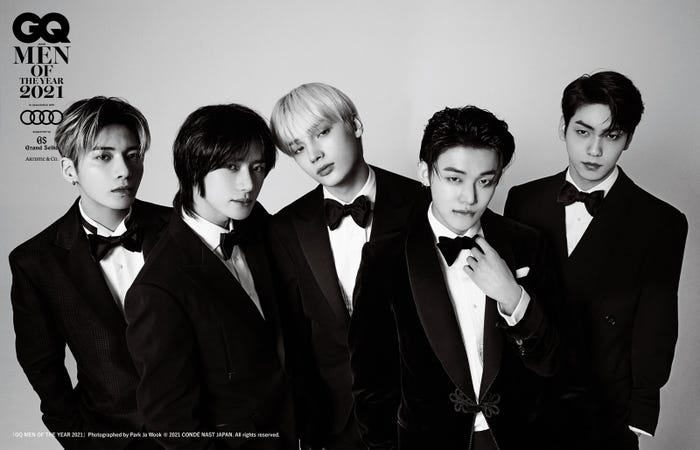 TOMORROW X TOGETHER/「GQ MEN OF THE YEAR 2021」Photographed by Park Ja Wook@ 2021 CONDE NAST JAPAN. All rights reserved.