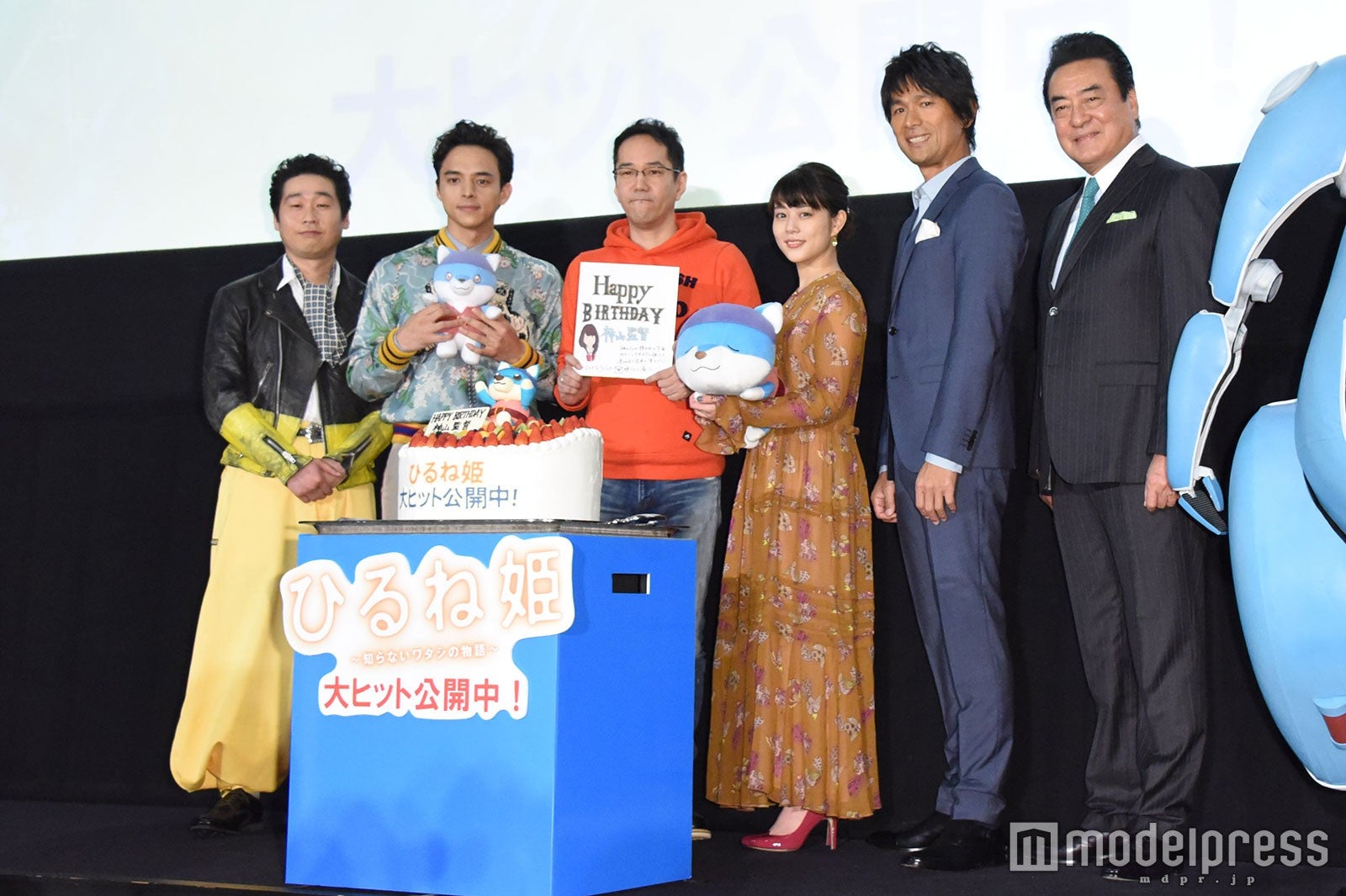 前野朋哉、満島真之介、神山健治監督、高畑充希、江口洋介、高橋英樹（C）モデルプレス