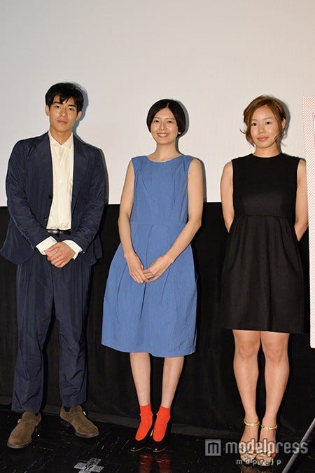 (左から)中島歩、菊池亜希子、岨手由貴子監督