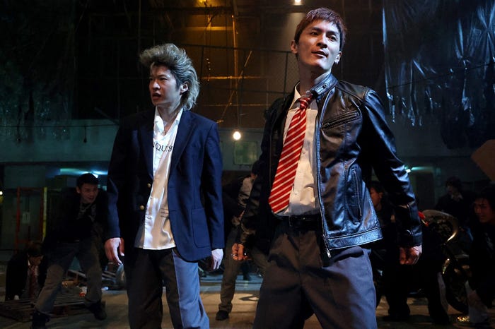 田中圭、高良健吾(C)2023「Gメン」製作委員会(C)小沢としお(秋田書店)2015