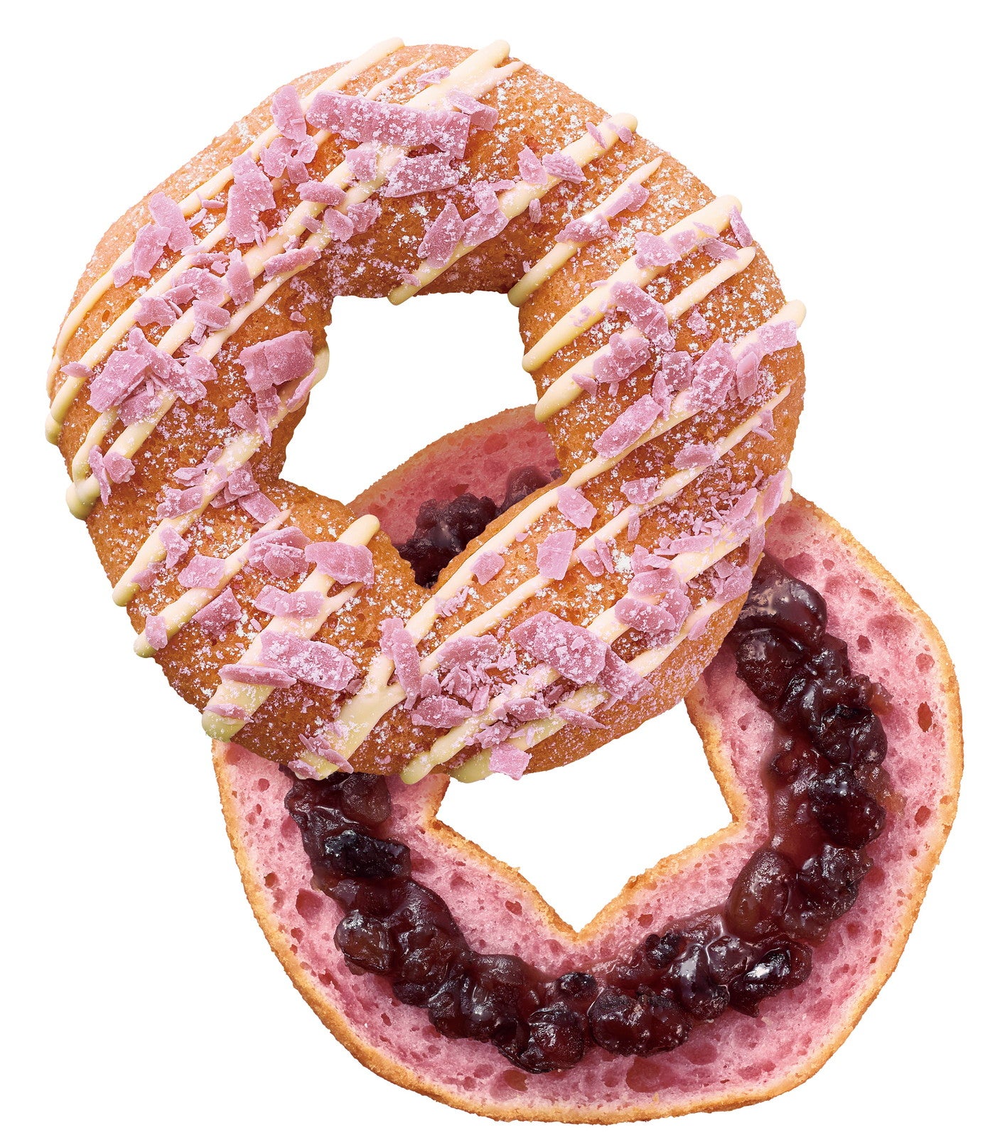 桜もちっとドーナツ 塩あずき／提供素材