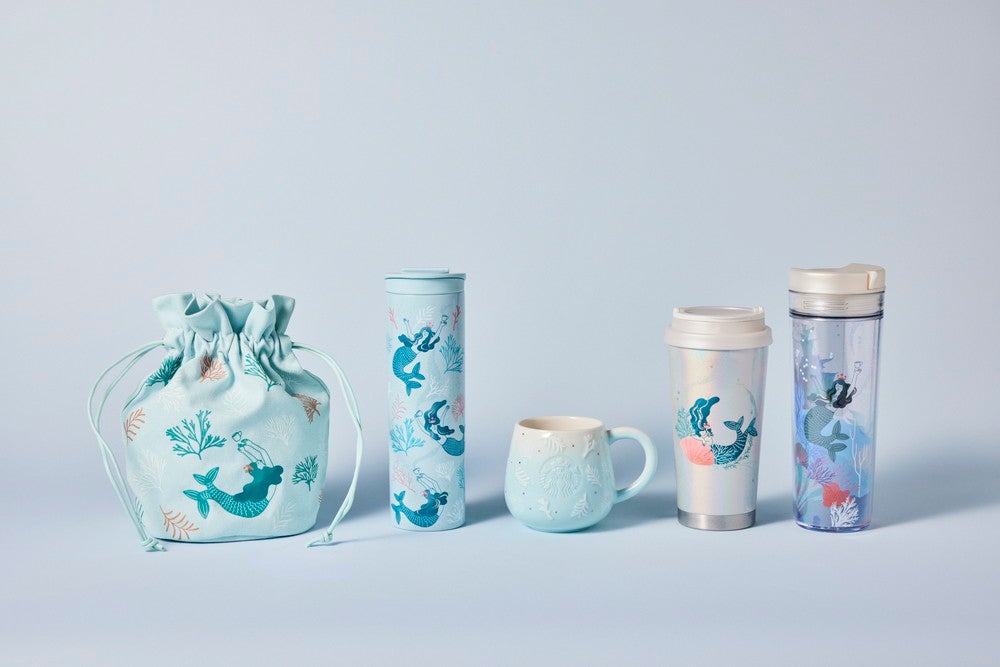 “SIREN’S CORAL TREASURE”グッズ／画像提供：スターバックス コーヒー ジャパン