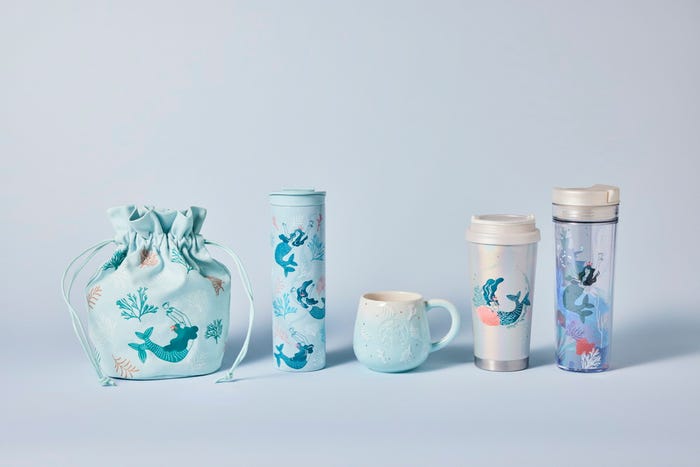 “SIREN’S CORAL TREASURE”グッズ/画像提供:スターバックス コーヒー ジャパン