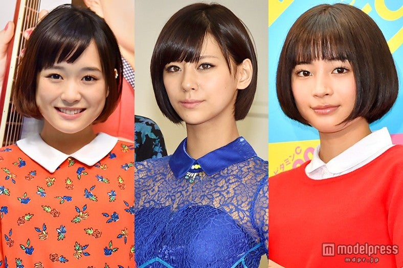 “ショートヘア女子”ブームを巻き起こした（写真左から）大原櫻子、西内まりや、広瀬すず
