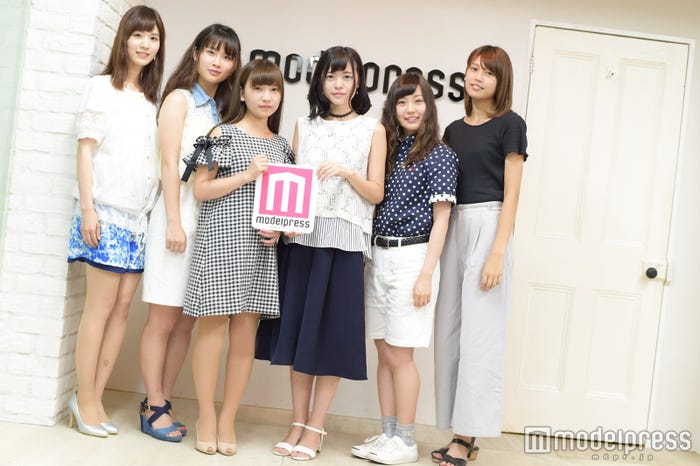 「Miss Rikadai Contest 2016」ファイナリスト/(左から)吉田さくらさん、江上由莉奈さん、籬はるかさん、小田桐有香さん、大迫瑞季さん、高橋美奈海さん(C)モデルプレス
