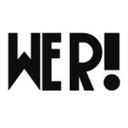 日向坂46初展覧会「WE R！」ロゴ（C）Seed & Flower LLC.